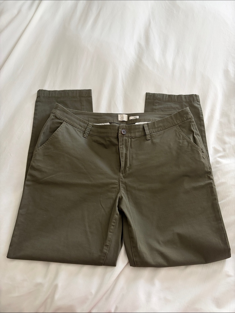 a new day Olive Straight-Leg Chino Pants